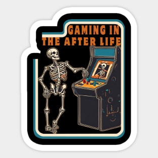 Skeleton play arcade games Sticker